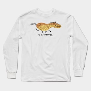 Funny horse as a peanut Long Sleeve T-Shirt